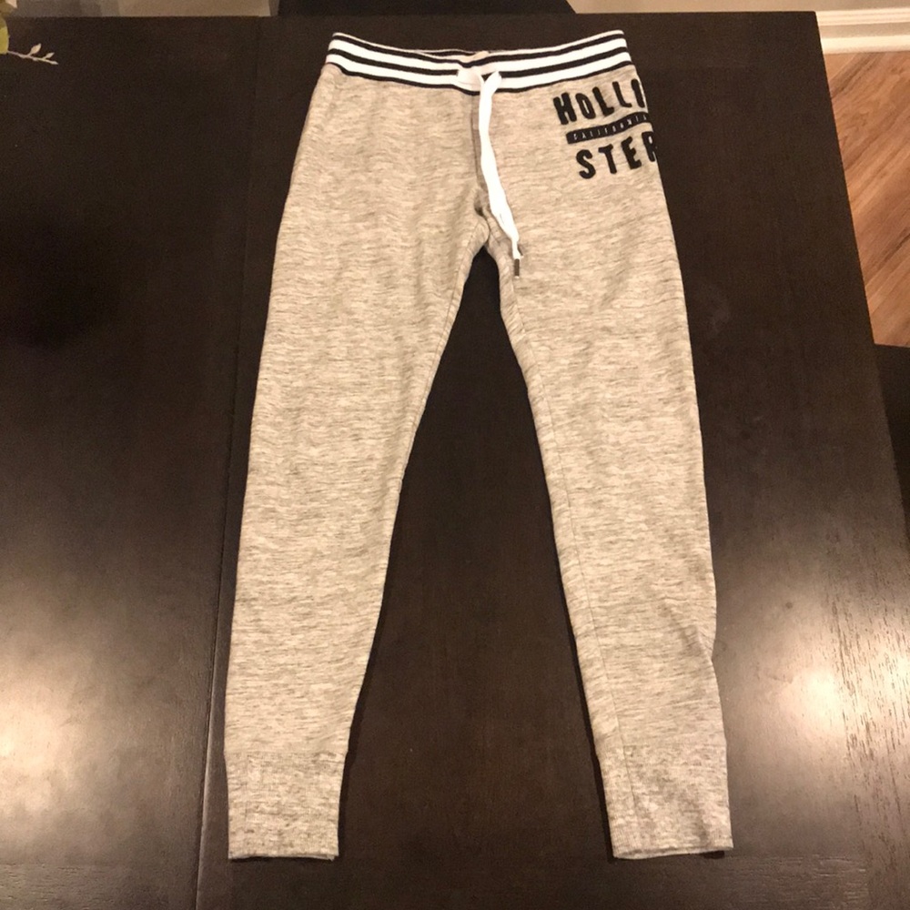 Gray Hollister soft tight fit joggers
